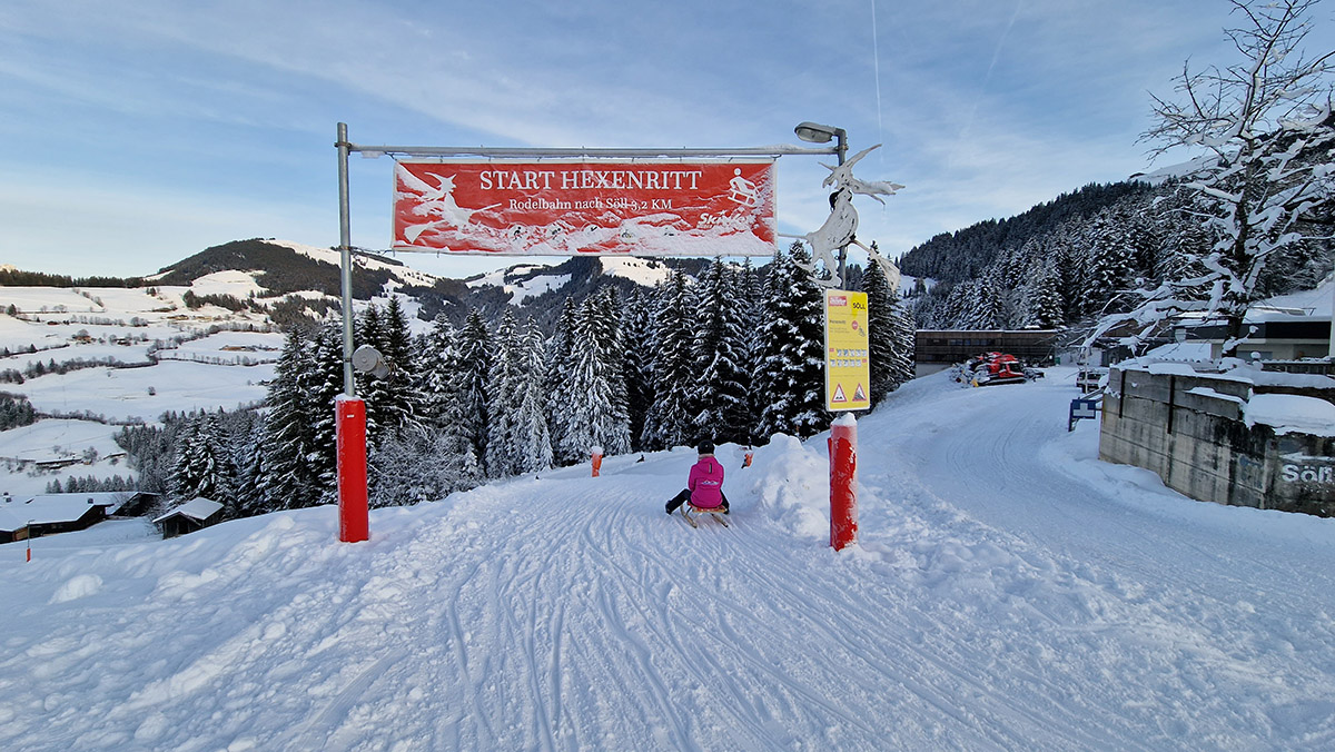 Rodelen in Söll - Skiwelt